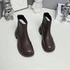 Новые ретро ботинки Мартин для женской осени, новые бархатные короткие ботинки, универсальные ботинки на толстой подошве, тонкие ботинки для женщин