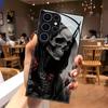 Стеклянный чехол для телефона с узором «Череп и роза», подходит для Samsung Galaxy S26 S25 S24 S23 S22 S20 FE/Ultra/Plus, противоударная задняя крышка