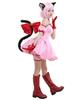 Miccostumes Костюм Кошки для Косплея Аниме Милое Розовое Платье из Искусственной Кожи Комплект Женский