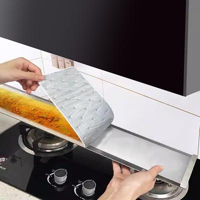 Наклейки на кухонное масло Комплект фильтров для вытяжки Высокоэффективное поглощение масла Бездымный Универсальный Подходит Прочная наклейка Защита