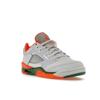 Детские кроссовки Air Jordan 5 Retro Low GS Hurricanes серо-футбольно-серые бриллиантово-оранжевые FQ1293-018