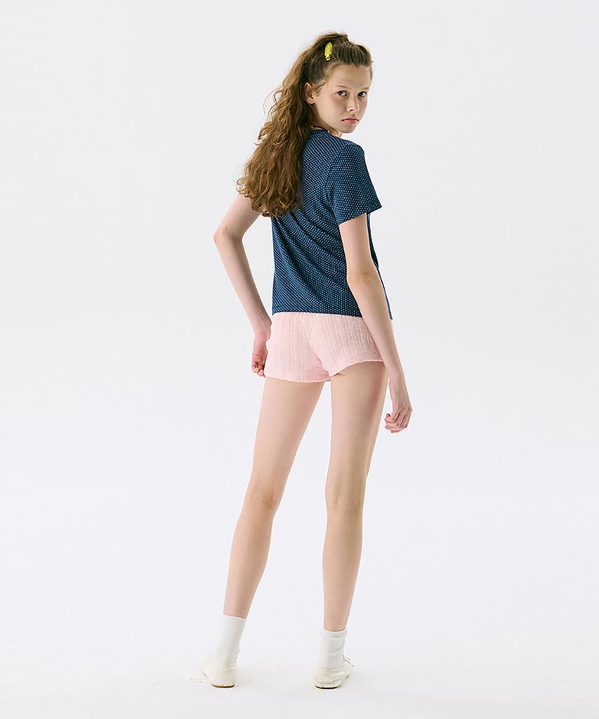 JUNEJUNE SPACE Dot Fitted T_Navy