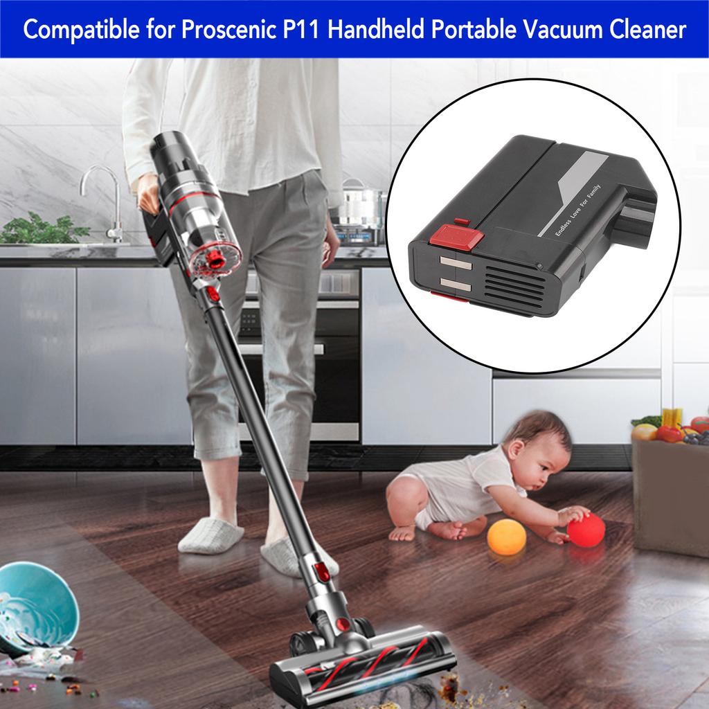 Запасная батарея для пылесоса 2200 мАч, простая в установке сменная батарея для пылесоса для Proscenic P11