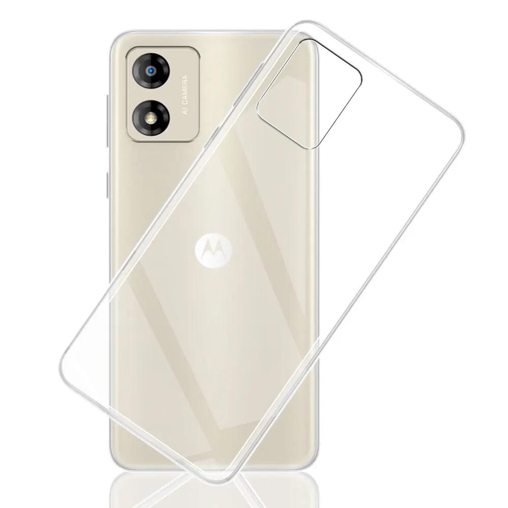 Для Motorola Moto E13 Чехол Прозрачный Силиконовый Мягкий ТПУ Чехол для Телефона Обложка Для Motorola E13 Funda Для Moto E13 E 13 Прозрачный Coque
