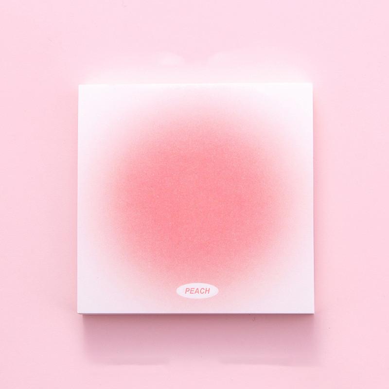 50 листов/шт., градиентный цвет, липкая заметка, самоклеящийся блокнот с красными точками и принтами, блокнот для сотрудников, студентов, тетради, блокноты для записей