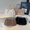 Women's Large Capacity Plush Shoulder Bag - Furry Handbag for Autumn/Winter