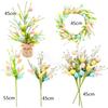 2025 Easter Artificial Egg Flower Branch Simulation Berry  for Vase Easter Party Home Decors