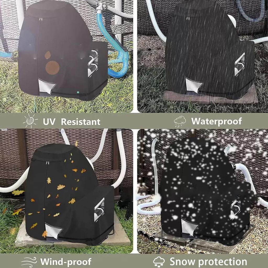 Sand Filter Pump Cover Waterproof Anti-UV Sand Filter Cover Oxford Fabric Sand Pool Pump Cover UV Resistant Zipper Design