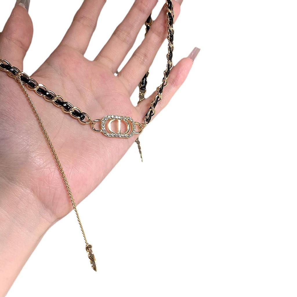 Милое и классное ожерелье с буквами в стиле Spice Girl, женское, легкое, роскошное, нишевое, дизайн, цепочка на ключицу, премиальное ожерелье-чокер Sense, воротник