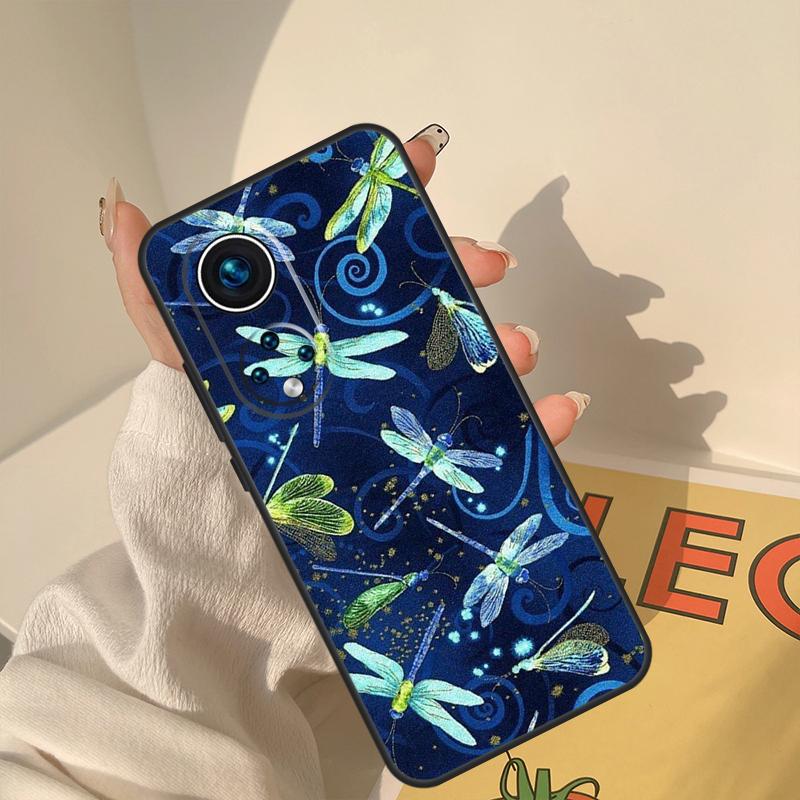 Чехол-органайзер с рисунком стрекозы для Honor Magic 8 Pro 7 6 5 Lite Чехол для Honor 200 400 50 70 90 X8a X8b X9a X9b X9c