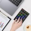 Bluetooth-совместимая цифровая клавиатура Беспроводная цифровая клавиатура Numpad 21 клавиша Портативная для финансового учета Тихая цифровая клавиатура