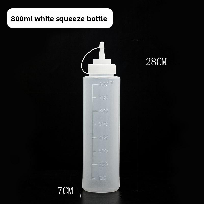 Бутылка для соуса из утолщенного пластика, бутылка для приправ для дома для томатного салата и джема, бутылка для соуса с заостренным носиком пищевого класса