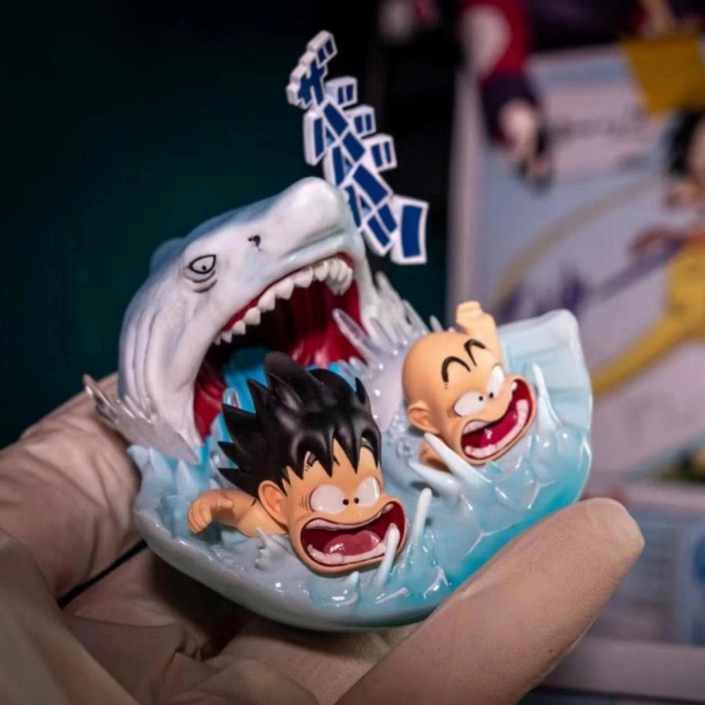 6.5см/2.6дюйма Аниме Dragon Ball Z Сон Гоку Криллин Атака Акулы Побег из Воды Фигурка Коллекционная DBZ Фигурка Действия
