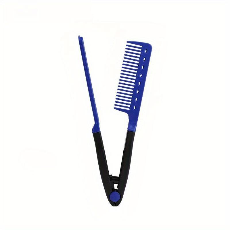 Плоская расческа для выпрямления волос, расческа для салонных волос, расчески для укладки волос, выпрямитель для волос V-образной формы, прямой выпрямитель для волос