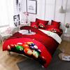 Billiards Duvet Cover Black 8 Ball with Fire Sports Games Theme Billiard Ball Bedding for Boys Girls Teens Bedroom Decorations