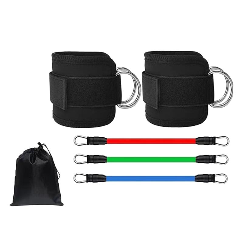 Оборудование для тренировки ягодиц с регулируемым ремнем на щиколотке Ремешки на щиколотке Эспандеры для упражнений на ягодицы Эспандеры на щиколотке с манжетами