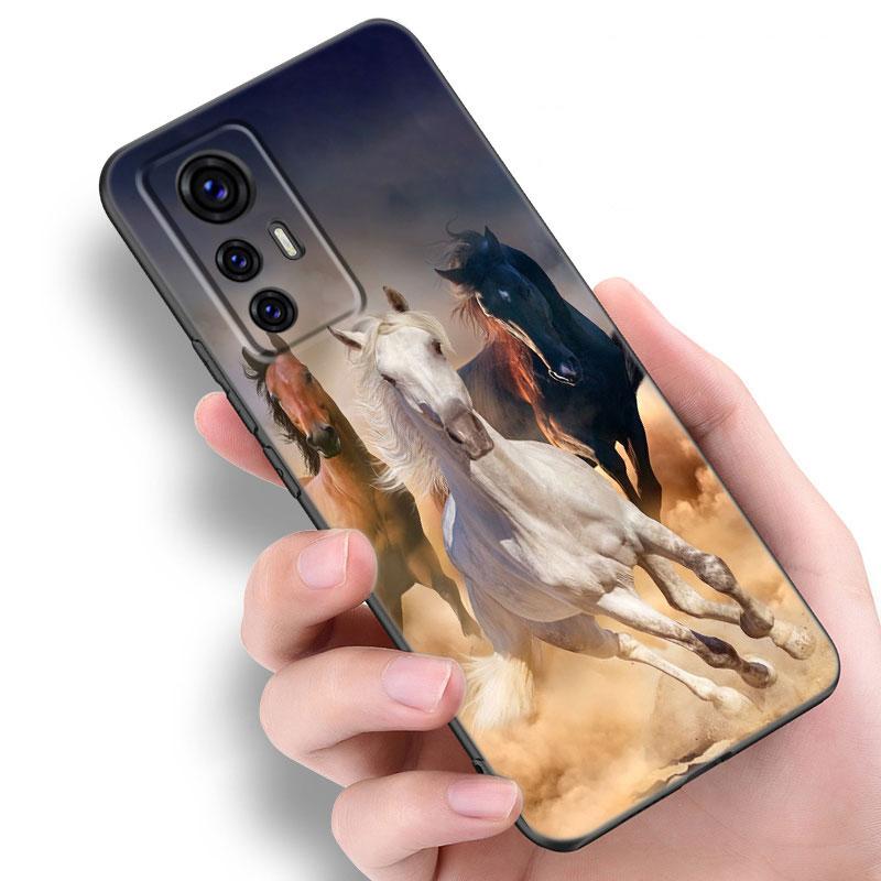 Чехол для телефона с бегущей лошадью для Xiaomi Mi A2 8 9 SE Note 10 10T 11 12 Lite 9T 11T 12S 12T Pro A3 6X 12X, мягкий черный чехол из ТПУ