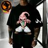 2026 Новая футболка Dragon Ball Majin Buu Ретро-принт Футболка с коротким рукавом Мужская и женская футболка Спортивная Футболка для фитнеса Мужская футболка