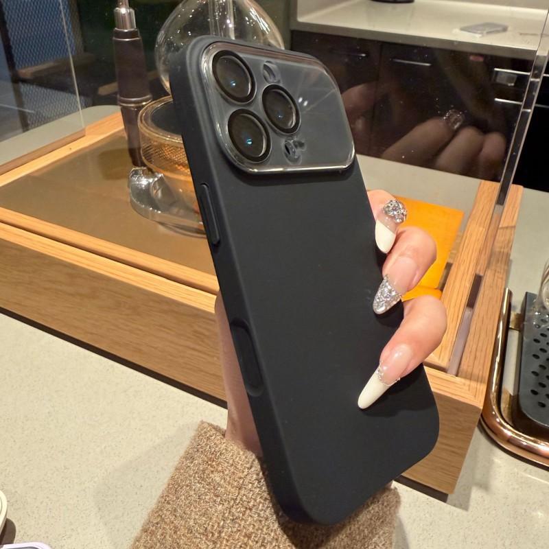 Liquid Skin Like Large Window Suitable IPhone 17 PROMAX Solid Color Phone Case Apple 16 Lens Film Anti Drop 15