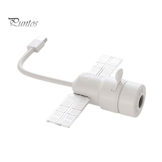 Декор для комнаты в общежитии 2-в-1 Звездный проектор Ночник, USB-лампа Космическая туманность с проекцией на 360° для детской, Вращающаяся пленка, Интерьер автомобиля