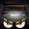2pcs Devil Cat Eyes Warning Car Reflective Safety Tape Sticker for Auto Truck Motorcycle Trailer Safety Warning Strip