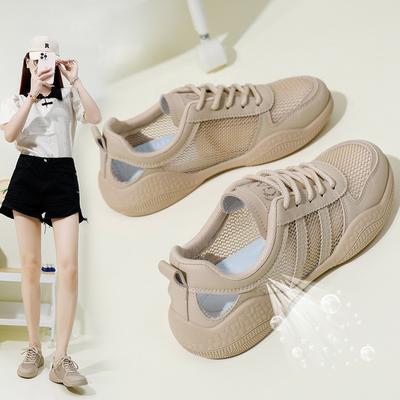 INS Белые туфли для студентов Корейский стиль Женская модная летняя новая дышащая повседневная обувь с толстой подошвой, увеличивающая рост Уличная стрельба G8992