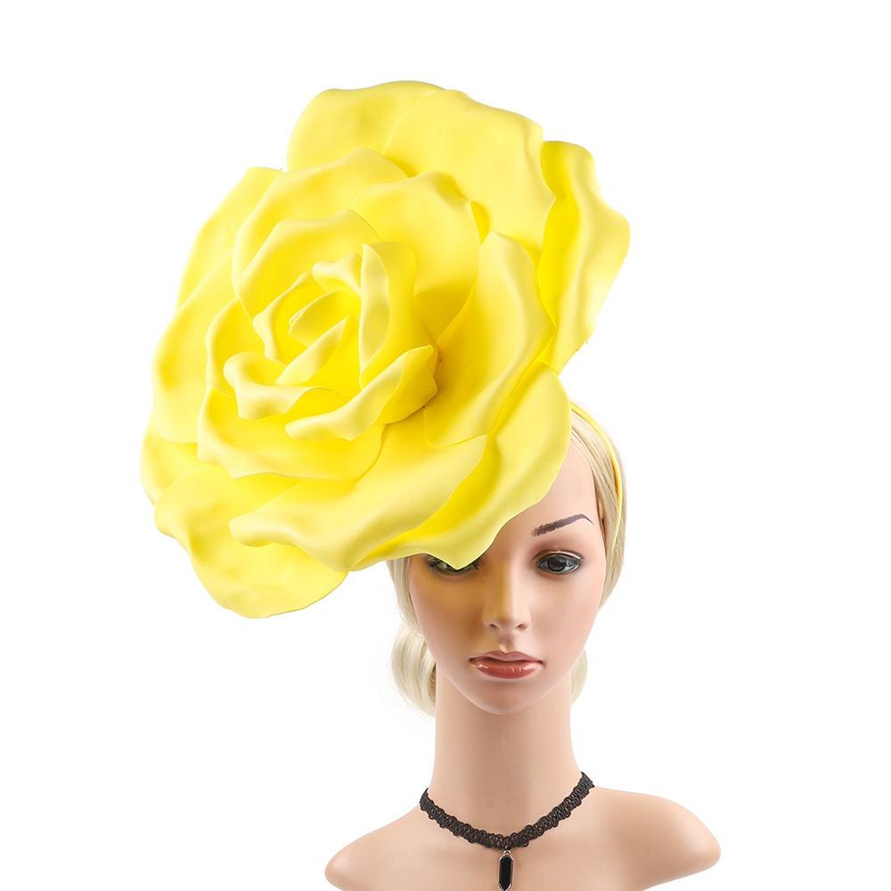 Чайная вечеринка Коктейль Жокейский клуб Цветочные повязки на голову Свадебные свадебные аксессуары для волос для женщин