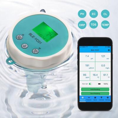 6-в-1 умный тестер качества воды в бассейне термометр для бассейна Bluetooth монитор бассейна цифровой температурный хлор для аквариума бассейна