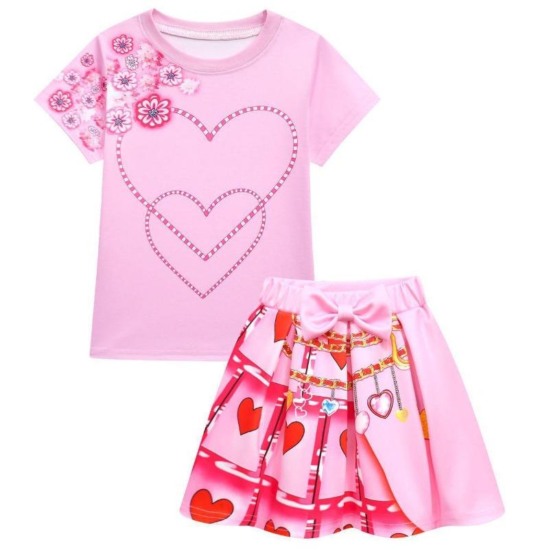 Halloween Vampire Descendants 4 Children'S Flying Sleeve Dress 2D Printed Children'S Suit Skirt