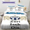 FC Luzern RugPattern Bedding Quilt Set Quilt Cover Pillowcase Home Decoration Birthday Gift (1 * duvet cover + 2 * pillowcase, without core)