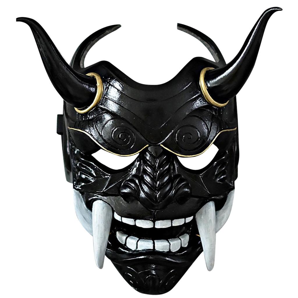 Японская маска Hannya Oni, полнолицевая латексная маска Evil De-mon Mon-ster для мужчин
