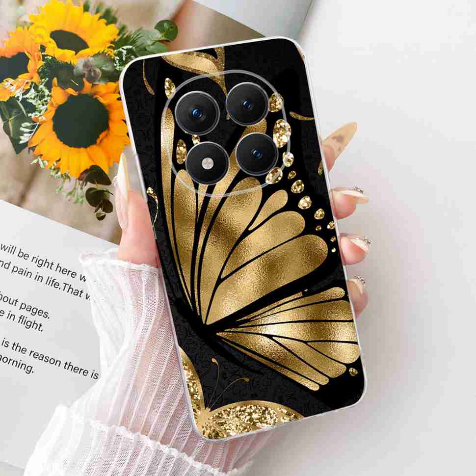 Для Xiaomi Redmi Note 15 Pro Plus ProPlus 5G Чехол Цветочный Мультяшный Чехол Мягкий Силиконовый Чехол Для Redmi Note 15 Pro+ Чехол