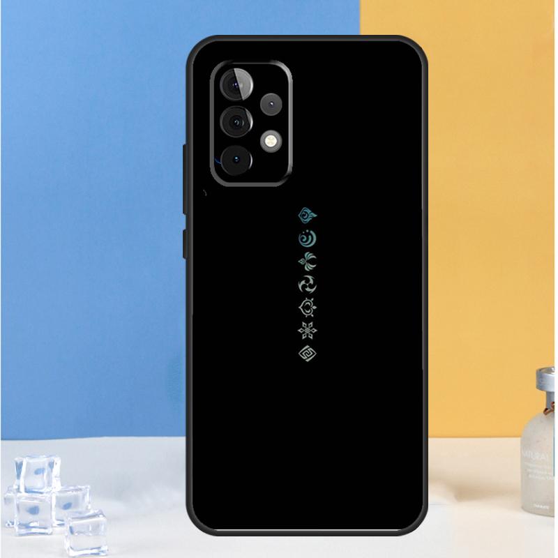 Genshin Impact Elements For Samsung Galaxy A55 A35 A15 A13 A33 A53 A36 A26 A16 A54 A34 A14 A32 A52 A56 A05 A06 Case