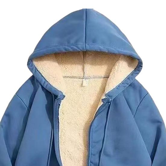 Флисовые Утепленные Толстовки Женские Однотонные на Молнии Теплые на Подкладке