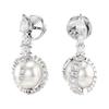Swarovski Snake Year Original Design Imitation Crystal Imitation Pearl Alloy Silver Plated Gold Plated Rhodium Plated Cubic Zirconia Earrings 5714668