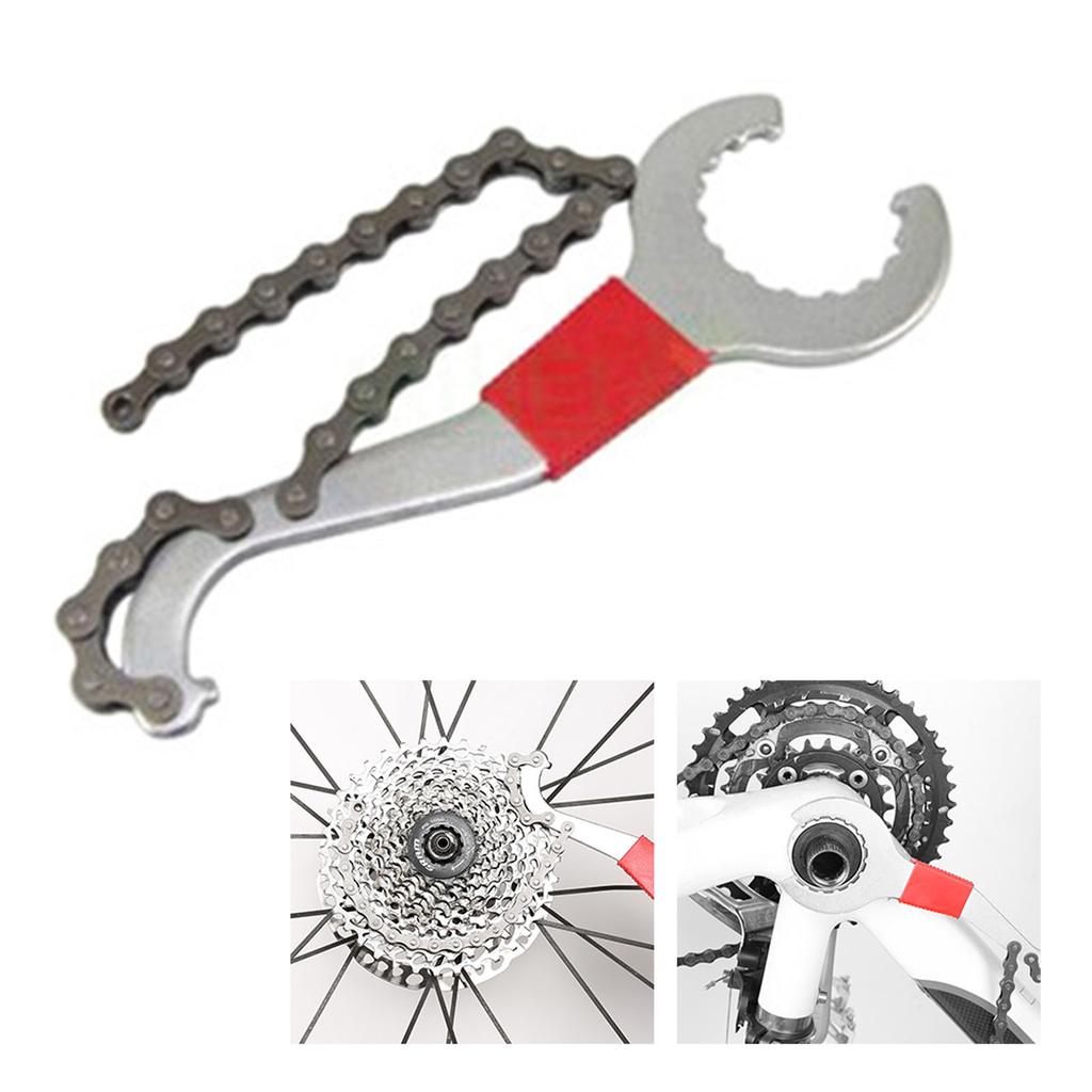 Bike Repair Tool Set Cassette Remover Tool Crank Puller Extractor Bike Chain Breaker Repair Tool