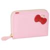 Женский кошелек Hello Kitty 12161 из натуральной кожи, складной, с круглой молнией (розовый)