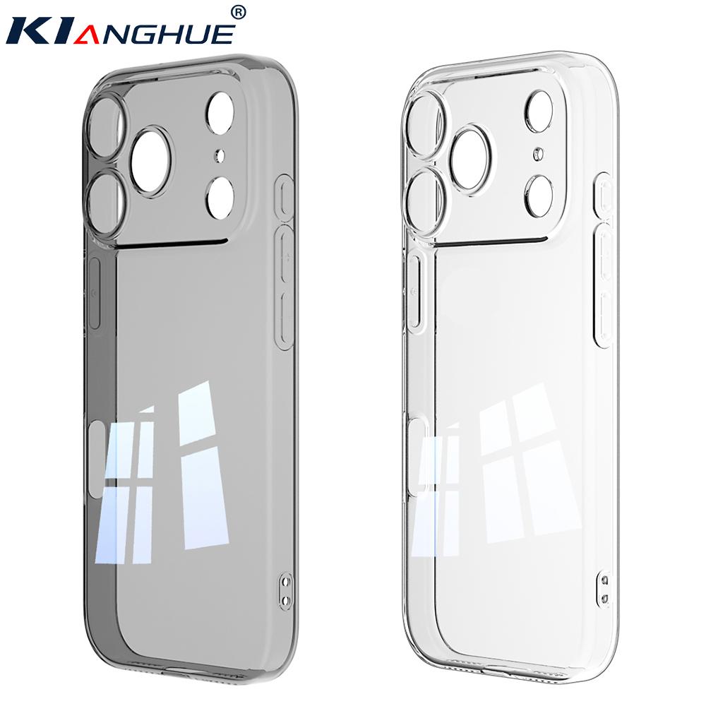 Прозрачный Черный Мягкий Чехол Для iPhone 17 Air 16 16E 15 14 13 12 Pro Max Plus Mini Прозрачный Силиконовый Ультратонкий Чехол 17ProMax Тонкий