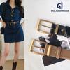 Leather Women'S Belt Cowhide Simple Match Denim Skirt Sweater Jacket Women'S Needle Buckle Belt Width 3.3Cm.