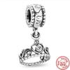 925 Silver Animal Character Love Series Clip Beads Pendant Fit Original  Charm Accessories Bracelet for Women DIY Jewelry