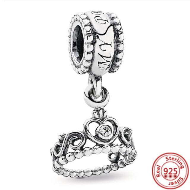 925 Silver Animal Character Love Series Clip Beads Pendant Fit Original  Charm Accessories Bracelet for Women DIY Jewelry