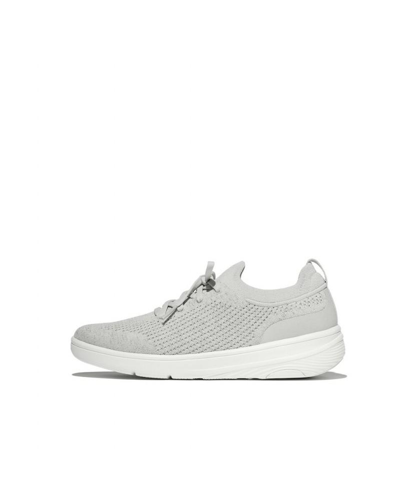 Fitflop [Super-Q] Женские вязаные слипоны-кроссовки - Arctic Grey/Silver (Ft59K2N222)