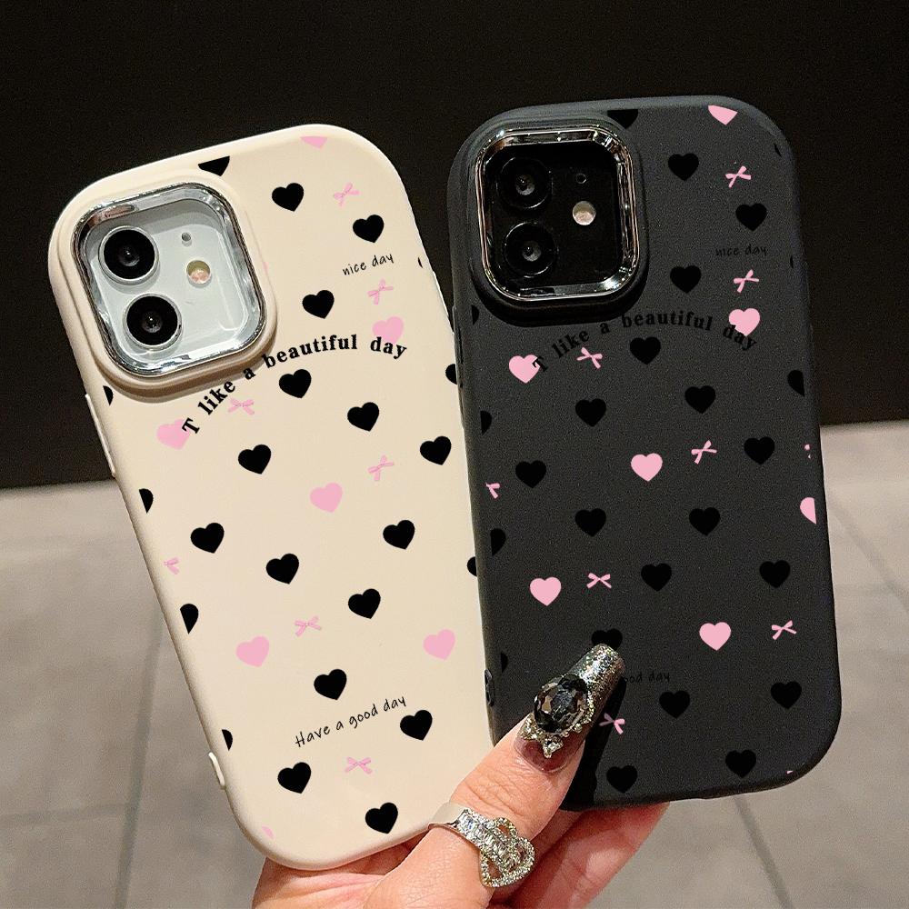 Solid Color Silver Edge Lens Soft Liquid Silicone Shockproof Phone Case for iPhone Samsung Huawei Honor Xiaomi Redmi OPPO Realme Vivo Infinix Tecno