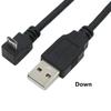 Кабель USB Micro USB Male to USB Male, с углом наклона 90 градусов вверх и вниз, с разъемом для передачи данных и зарядки, 25 см и 50 см