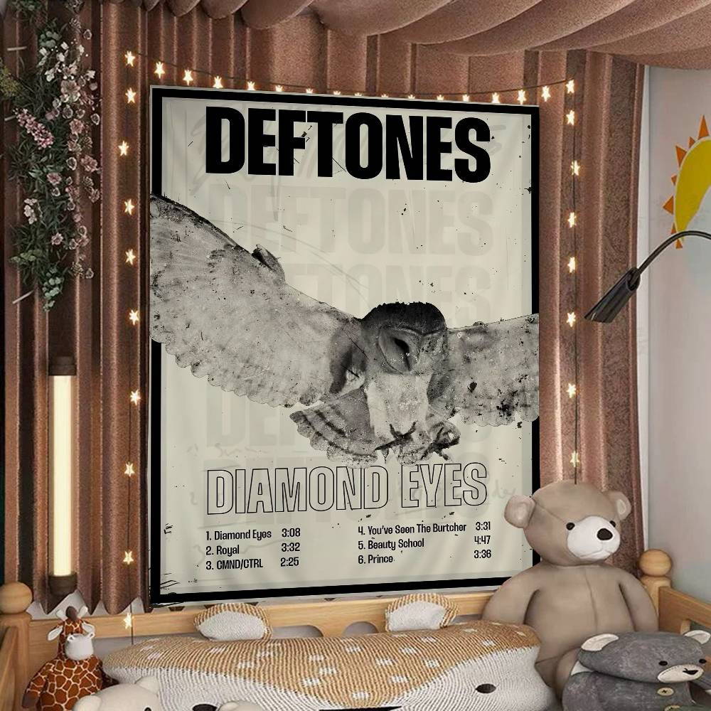 Рок DDeftones Группа Диаграмма Гобелен Богемные Настенные Гобелены Мандала Настенное Искусство Декор