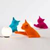 Resin Kitten Statue Wall Lamp Nordic Cartoon Animal Cat Wall Lights Home Decor Cartoon Table Lamp Lighting Fixtures Art Statue