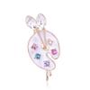 Fashion Brooch Colorful Enamel Artist Decorative Palette Badge Unisex Children Dress Costume Sweater Bag Lapel Pins