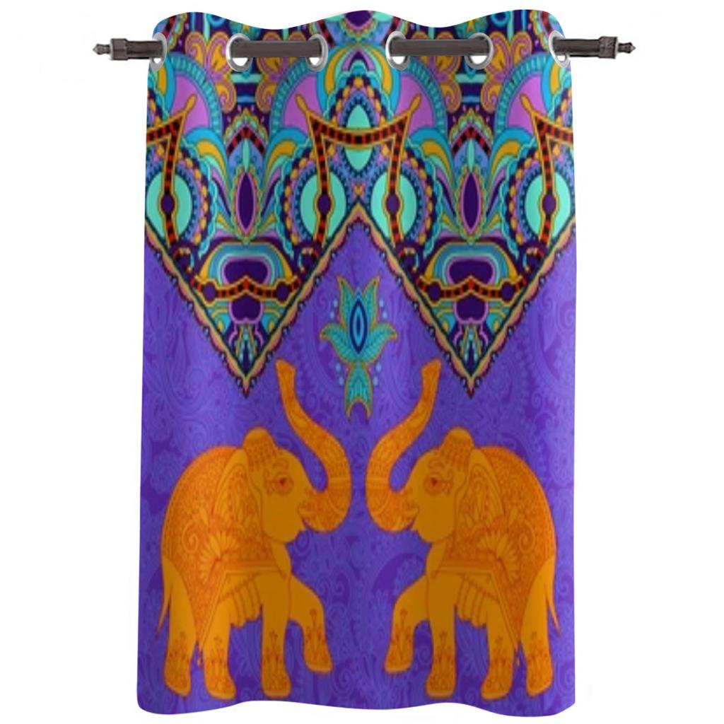 Black White Baroque Pattern Flower Vine Abstract Window Curtains Scenic Curtains for Living Room Decorative Items Living Room