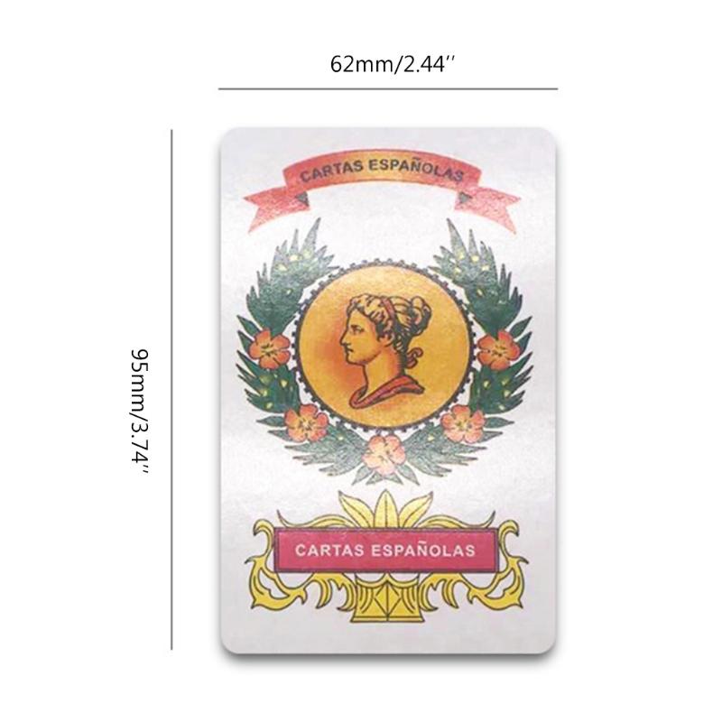 50 Cards Deck Spanish Playing Cards Magic Props Family Party Board Game Poker Cards