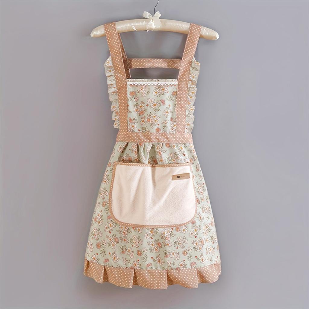 Кухонные фартуки женские цветочные фартуки принцессы Холст Кухонные фартуки Кухонный нагрудник для ресторана Садоводство Кухонный фартук